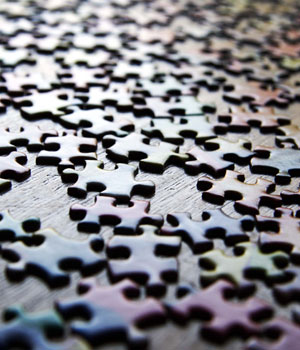 Jigsaw pieces are like website design decisions